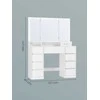 Songmics Kosmetinis stalas 40 × 107 × 144 cm