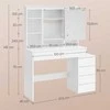 Songmics Kosmetinis stalas 40 × 98,3 × 145 cm