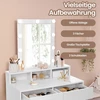 Songmics Kosmetinis stalas 80 × 40 × 145 cm