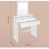 Songmics Kosmetinis stalas 80 × 40 × 145 cm