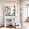 Songmics Kosmetinis stalas su kėde 40 × 98,3 × 145 cm