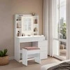 Songmics Kosmetinis stalas su kėde 40 × 98,3 × 145 cm