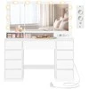 Songmics Kosmetinis staliukas su veidrodžiu 40 x 107 x 144 cm