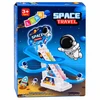 Lean Toys Kosminė astronautų trasa su judančiais laiptais ir šviesos bei garso efektais, mėlyna