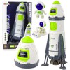 Lean Toys Kosminis laivas su astronautų figūrėlėmis ir šviesos bei garso efektais