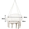Boho stiliaus sūpynės 80 cm