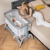 Kūdikio lovelė Pilka/Rožinė