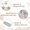 Kūdikio lovelė smėlinė/ruda/pilka