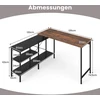 L formos kampinis stalas 135 x 120 cm