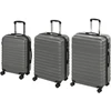 Lagaminų rinkinys su TSA spyna ir dvigubais 360° ratukais, tamsiai pilkas, 49 × 35 × 23 / 60 × 42 × 26 / 69 × 49 × 29 cm, 3 vnt.