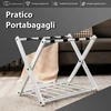 Lagaminų stovas baltas 2 vnt.