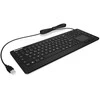 Icy Box KeySonic klaviatūra waterproof, touchpad, USB, industrial IP68, Juodas