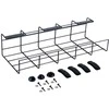 Laidų dėklas Vilde 43x17x10 cm juodas metalinis