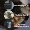 Songmics Laikrodžių dėžutė su 6 skyreliais, stiklo dangtis