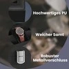Songmics Laikrodžių dėžutė su 6 skyriais ir stiklo dangteliu
