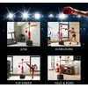 HOMCOM 4-in-1 pastatomas bokso maišo stovas, 160-230 cm reguliuojamo aukščio, raudonas