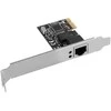 LANBERG tinklo plokštė PCI-E PCE-1GB-201 gigabit Ethernet RTL8111C mikroschemų rinkinys žemo profilio