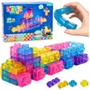 Lean Toys Lanksčių guminių kaladėlių rinkinys, skaidrios, 40 vnt.