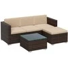 Lauko baldų komplektas Songmics Sodo sofa su staliuku