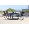 MultiGarden Juodos sodo kėdės 90.5x72x55 cm