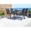 MultiGarden Juodos sodo kėdės 90.5x72x55 cm