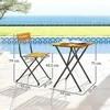 Lauko baldų komplektas Bistro komplektas Teak 3 vnt.