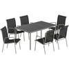 Lauko baldų komplektas Sodo baldų komplektas 150 x 90 cm 7 vnt.