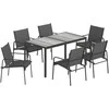 Lauko baldų komplektas Sodo baldų komplektas 150 x 80 cm 7 vnt.