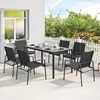 Lauko baldų komplektas Sodo baldų komplektas 150 x 80 cm 7 vnt.