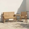 Lauko baldų komplektas Sodo baldų komplektas 3 vnt.