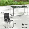 Lauko baldų komplektas Sodo baldų komplektas 150 x 90 cm 7 vnt.
