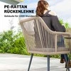 Lauko baldų komplektas Sodo kėdžių rinkinys 54×65×80 cm 2 vnt.