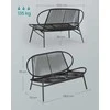 Songmics PE rotango sodo suolas 70 x 138,5 x 79 cm