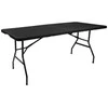 Gardlov 12280 Sulankstomas stalas 180 x 74 cm, juodas