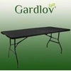Gardlov 12280 Sulankstomas stalas 180 x 74 cm, juodas
