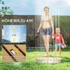 Outsunny sodo dušas su reguliuojamu ratuku, aliuminio lauko dušas iki 4 m fontano aukščio, Ø70,5 cm, saunos dušas medžio imitacija, neslystantis, atsparus oro sąlygoms, lauko kempingo dušas baseinui, saunai