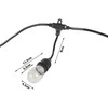 Lauko girlianda su 10 LED lemputėmis E27, 10 m