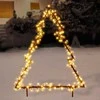 Vilde Apšviesta metalinė kalėdų eglutė 225 LED 100 cm