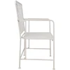Home4You Kėdė JASMINE antikvarinis baltas metalas