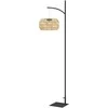 "Outsunny" saulės grindų lempos rotango saulės lempos su šviesos jutikliu Automatinis boho stiliaus saulės šviesos IP44 vandeniui atspari saulės lempa lauko lempa saulės žibintas sodo balkonui lauko vejos kiemui
