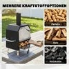 Lauko picos krosnis juoda