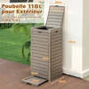 Lauko šiukšlių konteineris 118 L