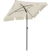 Songmics Skėtis 200 x 125 cm smėlio spalvos