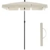 Songmics Skėtis 200 x 125 cm smėlio spalvos