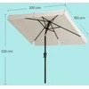 Songmics Lauko skėtis 200,1 × 150,1 cm