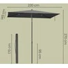 Songmics Lauko skėtis 232 x 149 cm