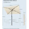 Songmics Lauko skėtis 232 x 149 cm