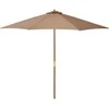 Outsunny Medinis sodo skėtis 300 cm - chaki spalvos