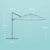 Songmics Konsolinis skėtis, 300 cm