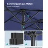 Songmics Dvigubas skėtis 460 x 270 cm Apsauga nuo UV spindulių iki UPF 50+